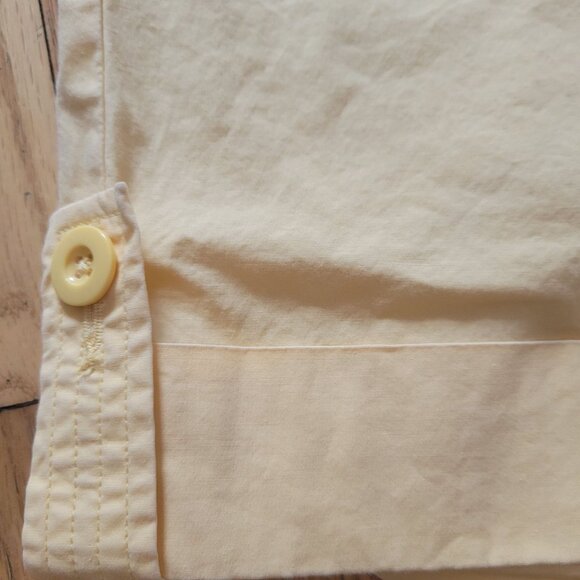 Talbots Womens Yellow Cotton Blend Button-Detail Bermuda Shorts Size 16 - Picture 2 of 4